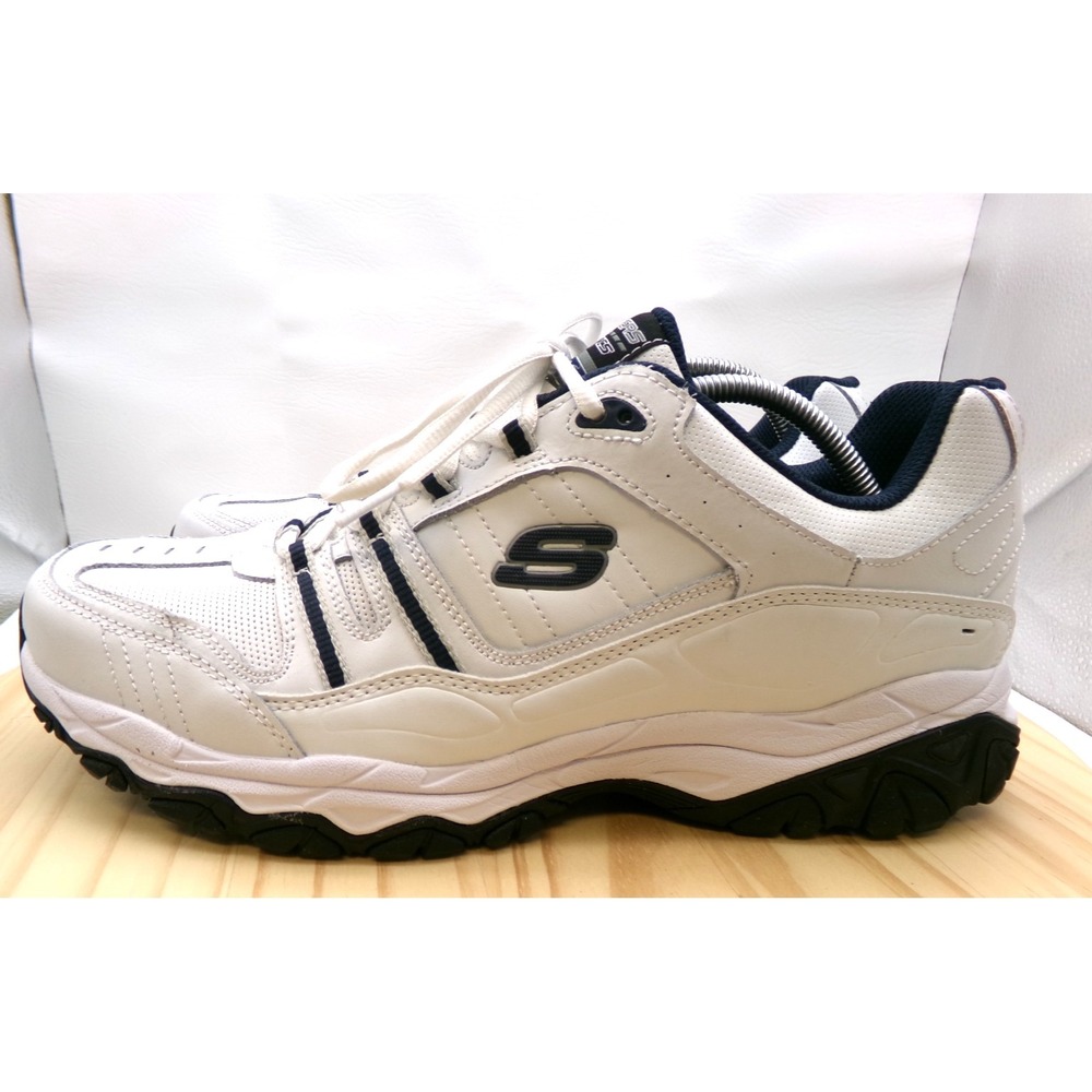 Skechers After Burn Memory Foam Shoes Sneakers 50122 Mens White Sz 14 Dad Shoes - Picture 2 of 9
